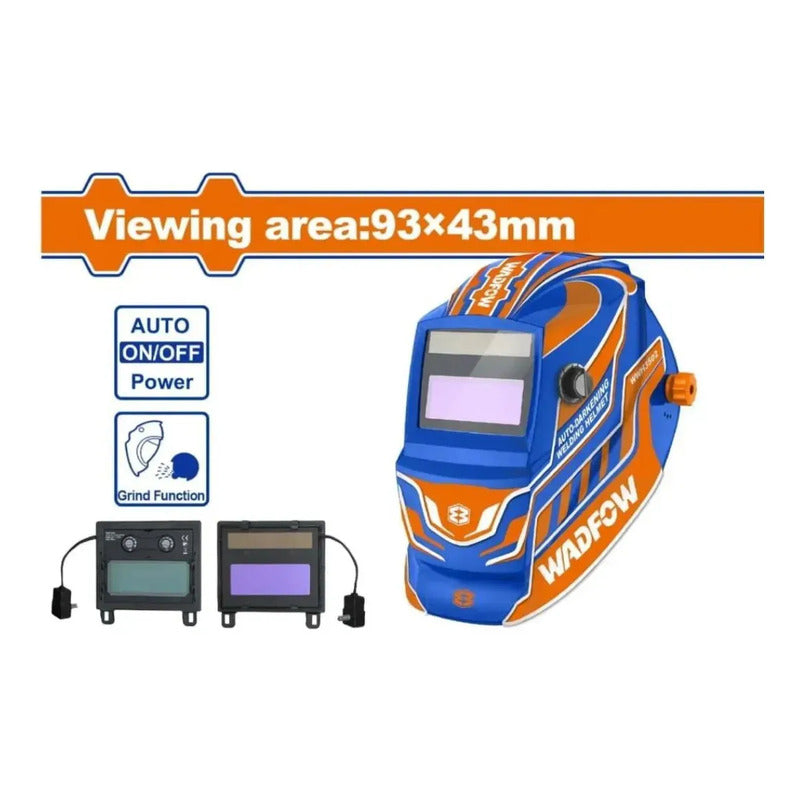 Careta Soldar Fotosensible Con Regulador Wadfow Wwh3502 Color Azul