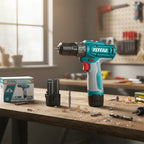 Taladro Inalámbrico Total Tools 12v 10mm Tdli122061 Turquesa 1