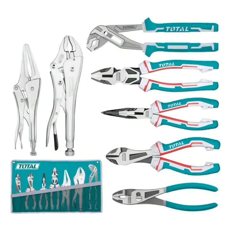 Set De 7 Alicates Marca Total Tos23055