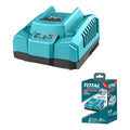 Cargador Rapido 20v 4a Total Tfcli20411 Color Turquesa