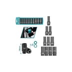 Set Dados Impacto Industriales Cr-mb 1/2 10pzas Total Negro