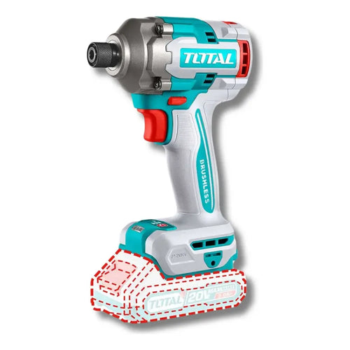 Atornillador De Impacto 285nm Total Color Azul Petróleo Turquesa 20v