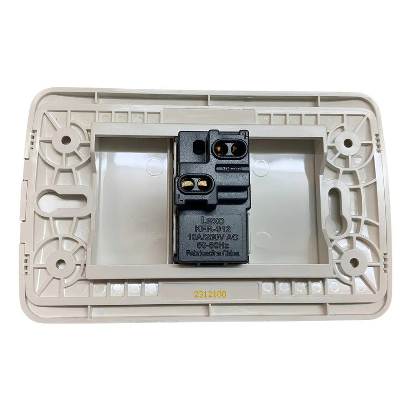 Interruptor Simple Lexo 9/12 Blanco 10a Armado Certificado Sec 10 A 220v
