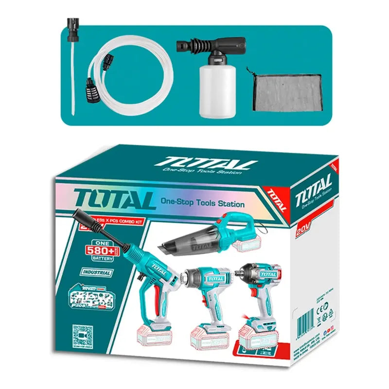 Kit Llave De Impacto, Pistola De Calor Y Hidrolavadora Total