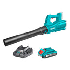Soplador De Hojas Inalámbrico Total Jardinería Con 1 Batería 2.0ah Litio-ion Y Cargador Tabli203235 Turquesa