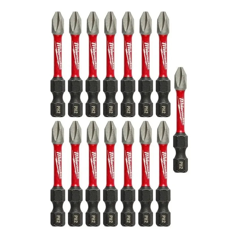 Set De Puntas De Impacto Milwaukee Ph2x2'' 15 Pzs 48-32-5004