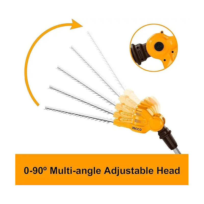 Cortaseto Con Pertiga 20v/460mm Ingco Cpht201601 Amarillo