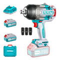 Llave De Impacto Total Tiwli20135 Incluye Maletín 3 Bocallaves Cargador De Batería Y 2 Baterías De 5ah Color Turquesa 20v