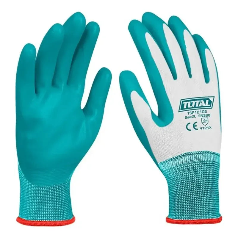 Guantes De Nitrilo Talla Xl Total Turquesa