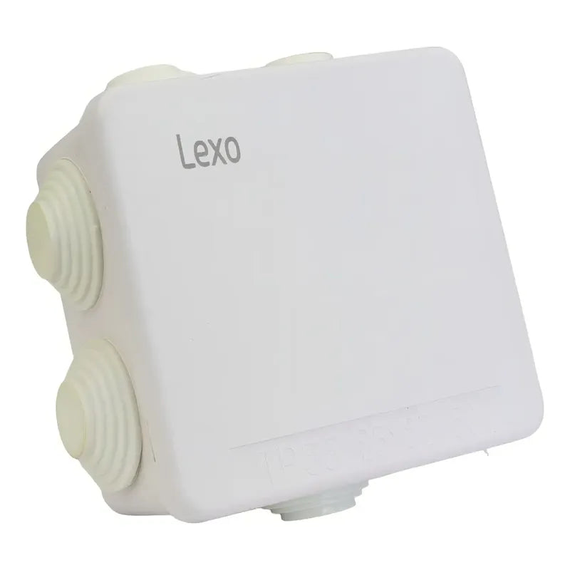 Caja Estanca Ip65 Termoplástico 2 Conos 100x100x70mm Lexo Variación Tamaño Único Multicolor