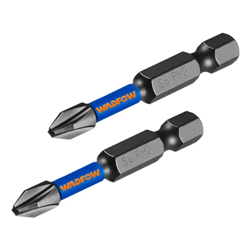 Set X2 Puntas Impacto Ph2 50mm Acero S2 Wadfow Wsv2k61