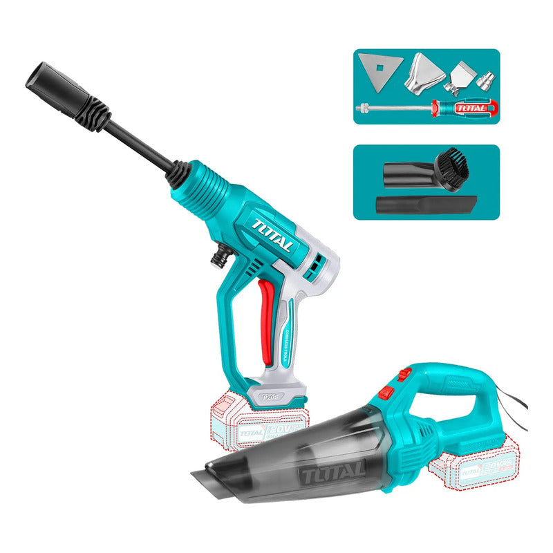 Kit Llave De Impacto, Pistola De Calor Y Hidrolavadora Total