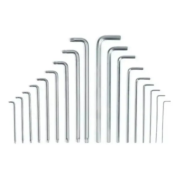 Set De Juego de Llaves hexagonales Total Tools Tht106kt0181 18 Unidades Plateado