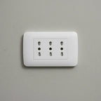 Enchufe Triplex Lexo Blanco 10 16a Toma Corriente Triple Segura Y Resistente Para Instalaciones Eléctricas Domiciliarias