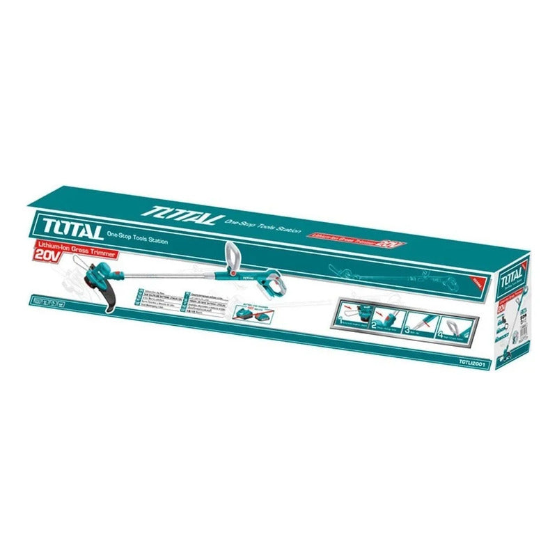 Orilladora Inalámbrica + Batería + Cargador Total Tgtli20301 Color Turquesa