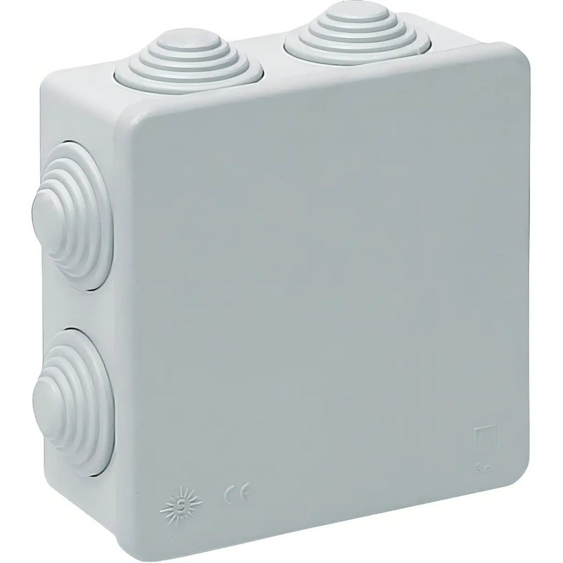 Caja Estanca Ip65 Termoplástico 2 Conos 100x100x70mm Lexo Variación Tamaño Único Multicolor