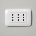 Enchufe Triplex Lexo Blanco 10 16a Toma Corriente Triple Segura Y Resistente Para Instalaciones Eléctricas Domiciliarias