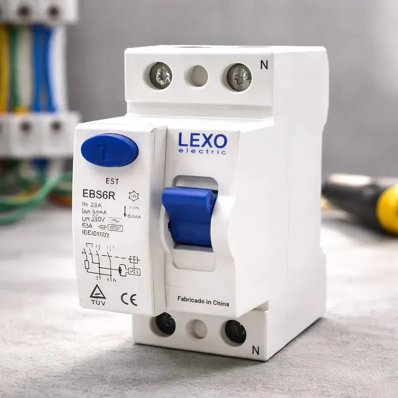 Interruptor Diferencial Lexo Ebs6r 2x25a 30ma Certificado Sec Protección Contra Fugas Eléctricas Ideal Para Seguridad En Instalaciones Residenciales
