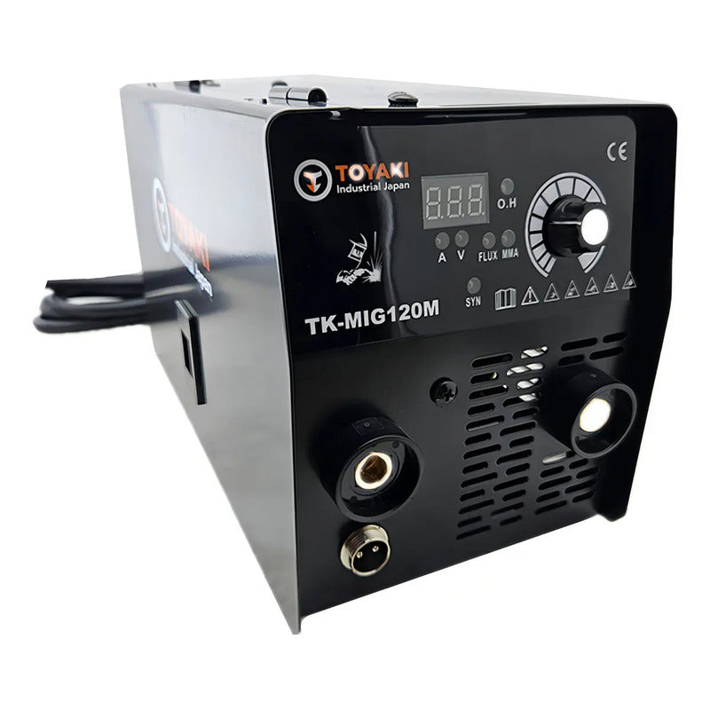 Soldadora Inverter Mma/flux Mig 120amp Toyaki Tkmig120m Pantalla Digital Único Color
