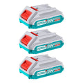 Pack 3 Baterías De Litio-ion 20v 2 Amperes Industrial Total