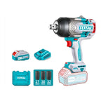 Llave De Impacto Total Tiwli20135 Incluye Maletín 3 Bocallaves Cargador De Batería Y 2 Baterías De 5ah Color Turquesa 20v