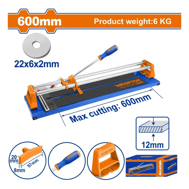 Cortadora De Ceramica Manual 600mm Wadfow Wtr8506