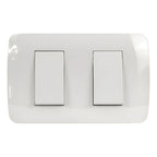 Interruptor Doble 9/15 Lexo Blanco Armado 10a Certificado Sec Para Instalaciones Eléctricas Residenciales Y Comerciales 10 A 220v