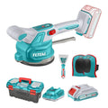 Ventosa Vibradora Total 20v Para Cerámicas, 60kg - Con 1 Batería 2.0ah Litio-ion, Cargador, Rodilleras, Espátula, Espaciadores Y Valija Plástica - Ttvli20015