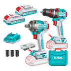 Kit Taladro Percutor 66nm + Llave Impacto 405nm 20v + Total
